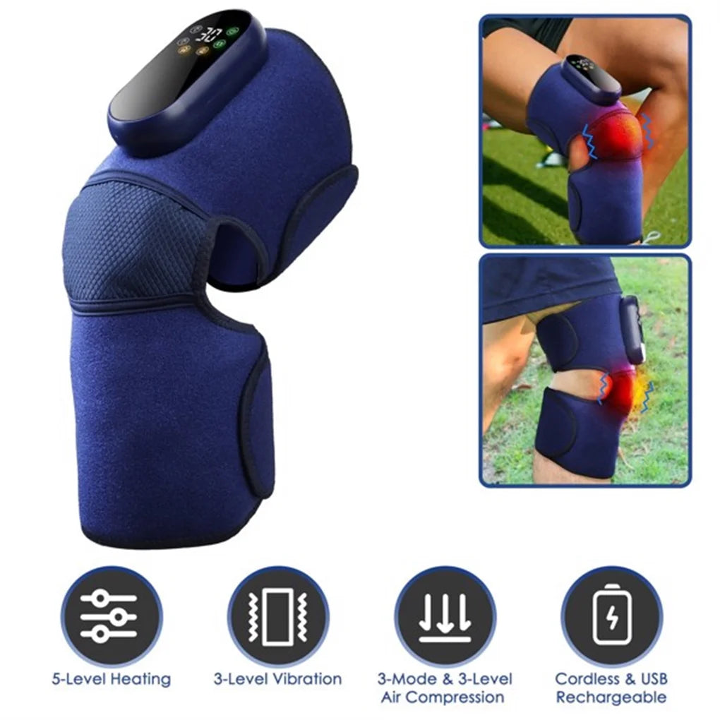 Cordless Heated Knee Massager Brace